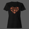 Black Color Women’s Premium Quality Half Sleeve Pawfect Love Printed Tees