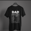 black-dad-nutrition-facts graphic tee on-a-hanger