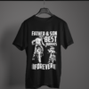 black-father-and-son-best-buddies-forever graphic tee on-a-hanger