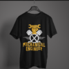 black-mechanical-engineer graphic tee on-a-hanger