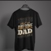 black-this-is-what-an-awesome-dad-looks-like graphic tee on-a-hanger