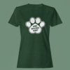 Bottle Green Color Women’s Premium Quality Half Sleeve Who Rescued Who Graphic Printed T-Shirts
