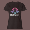 Coffee Brown Color Women’s Premium Quality Round Neck Half Sleeve Namaste Graphic Tees