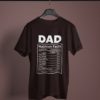 coffee-brown-dad-nutrition-facts graphic tee on-a-hanger