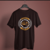 coffee-brown-freedom-machine printed t-shirt on-a-hanger
