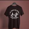 coffee-brown-go-mountain-biking printed t-shirt on-a-hanger