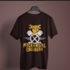 coffee-brown-mechanical-engineer graphic tee on-a-hanger