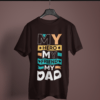 coffee-brown-my-hero-my-friend-my-dad graphic tee on-a-hanger