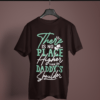 coffee-brown-there-is-no-place-higher-than-daddy's-shoulders printed tee on-a-hanger