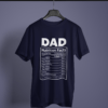 navy-blue-dad-nutrition-facts graphic tee on-a-hanger