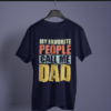 navy-blue-my-favourite-people-call-me-dad printed tee on-a-hanger