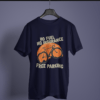 navy-blue-no-fuel-no-insurance-free-parking printed t-shirt on-a-hanger