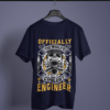 navy-blue-the-worlds-coolest-engineer graphic tee on-a-hanger