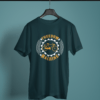 petrol-blue-freedom-machine printed t-shirt on-a-hanger