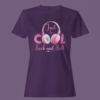 Purple Color Women’s Premium Quality Round Neck Half Sleeve Just Be Cool Printed Tees