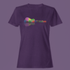 Purple Color Women’s Premium Quality Round Neck Half Sleeve Music Mode ON Graphic Printed T-Shirts