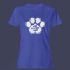 Royal Blue Color Women’s Premium Quality Half Sleeve Who Rescued Who Graphic Printed T-Shirts