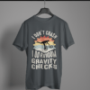 steel-grey-I-don't-crash graphic tee on-a-hanger