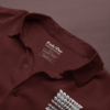 Unisex Oversized Shirt Half Sleeve with Positive Typography Design Maroon