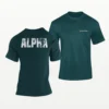 Alpha Gym T Shirt Petrol Blue
