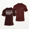 Installing Muscles Gym T Shirt Maroon