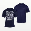 Real Man to be a Daddy T Shirt Navy Blue