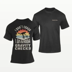 I Don’t Crash Cycling T Shirt Black