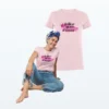 Follow Your Heart Motivational T Shirt Light Pink
