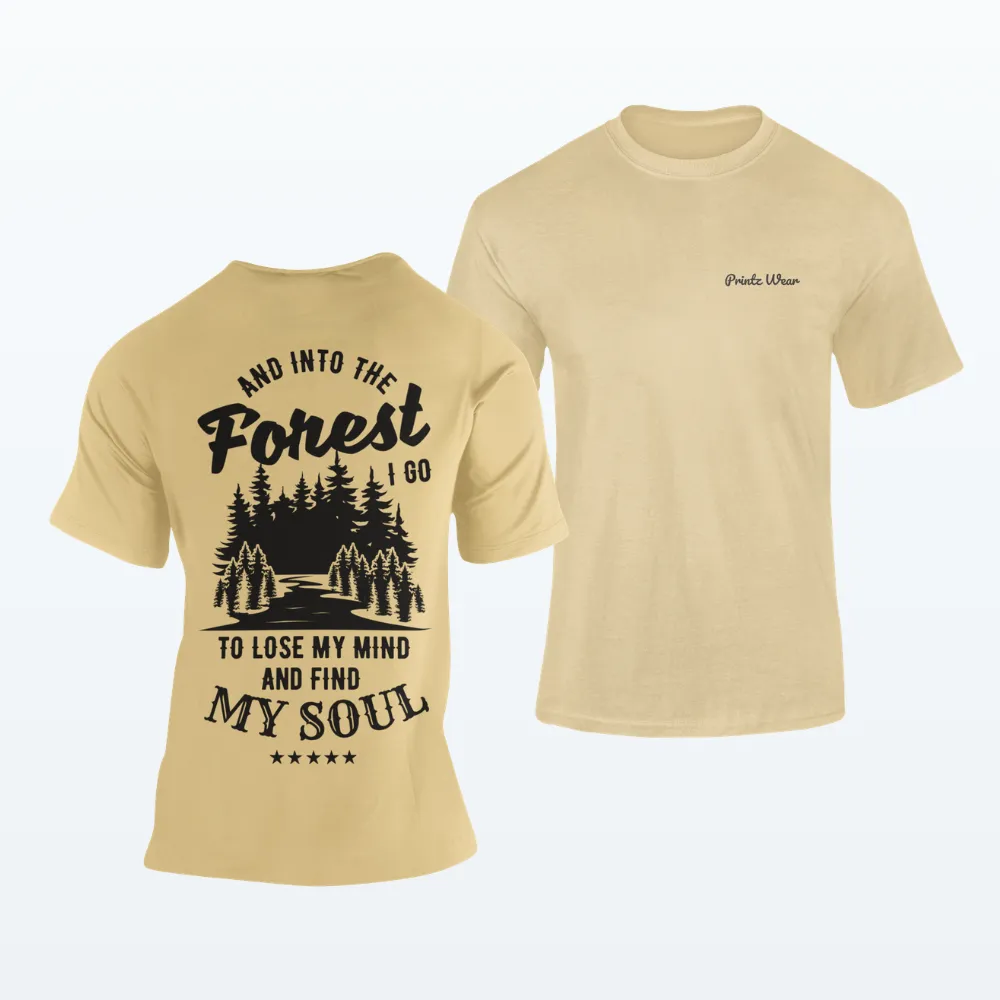Into The Forest Hiking T Shirt Beige