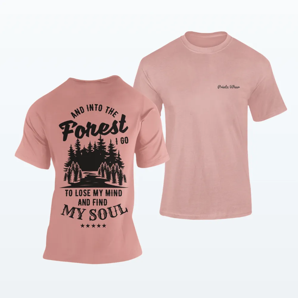 Into The Forest Hiking T Shirt Flamingo