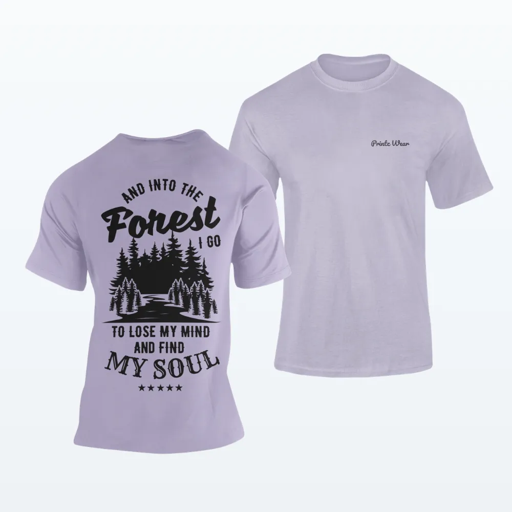 Into The Forest Hiking T Shirt Lavender