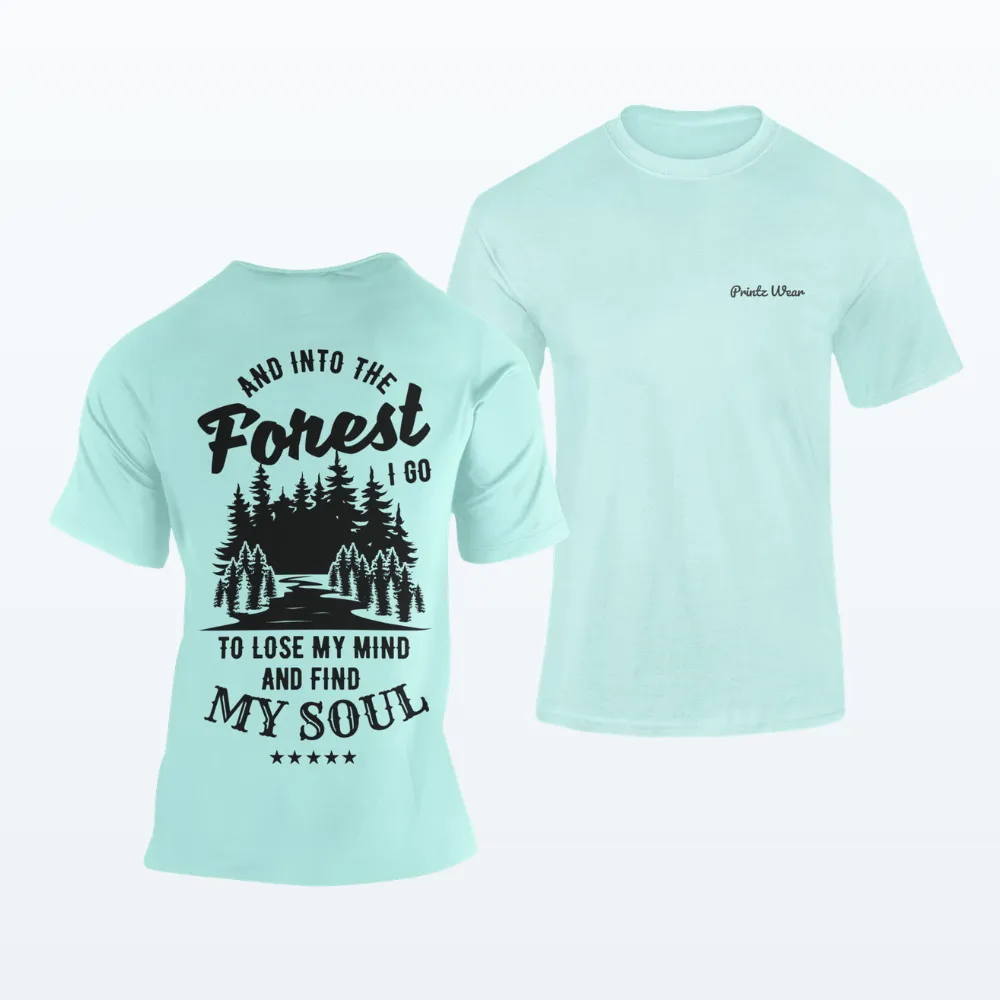 Into The Forest Hiking T Shirt Mint