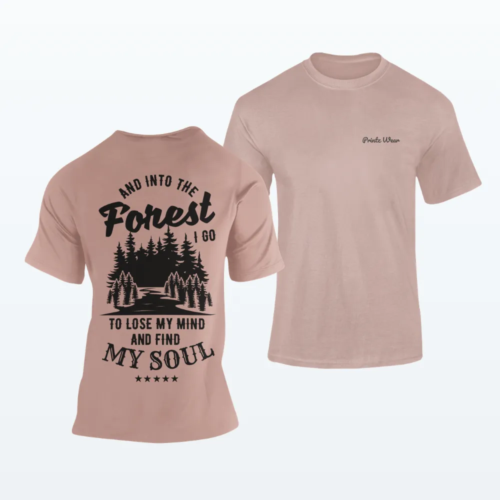 Into The Forest Hiking T Shirt Mushroom