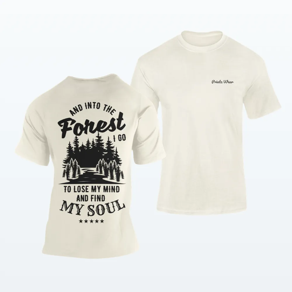 Into The Forest Hiking T Shirt Off White