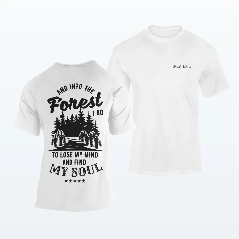 Into The Forest Hiking T Shirt White