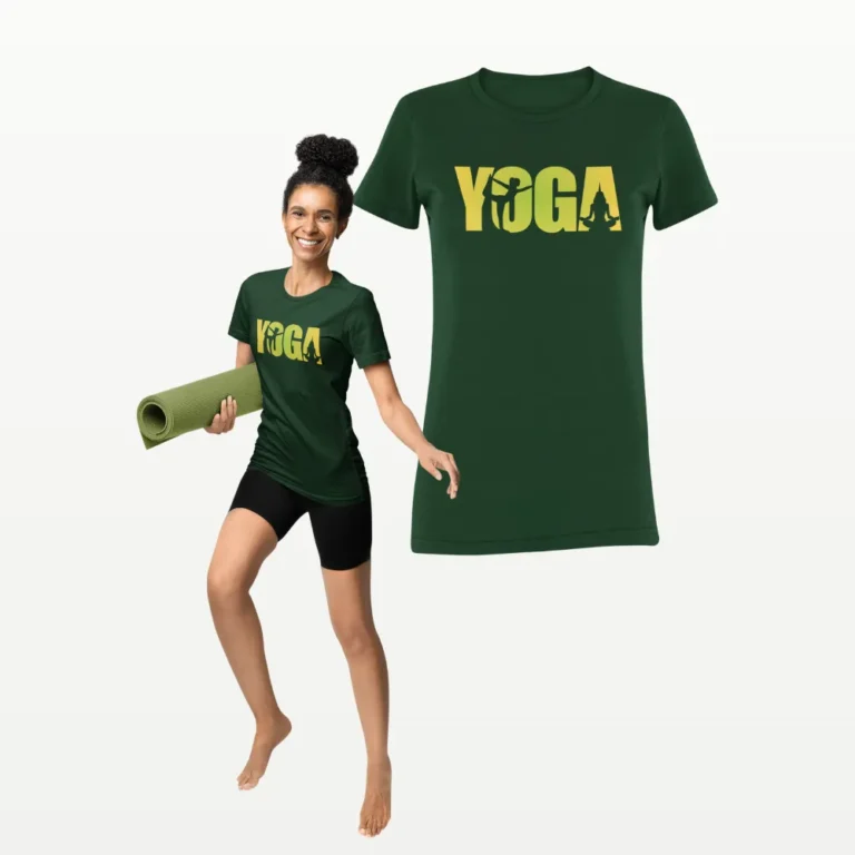 Yoga T Shirt Bottle Green