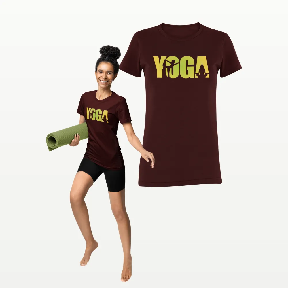 Yoga T Shirt Maroon